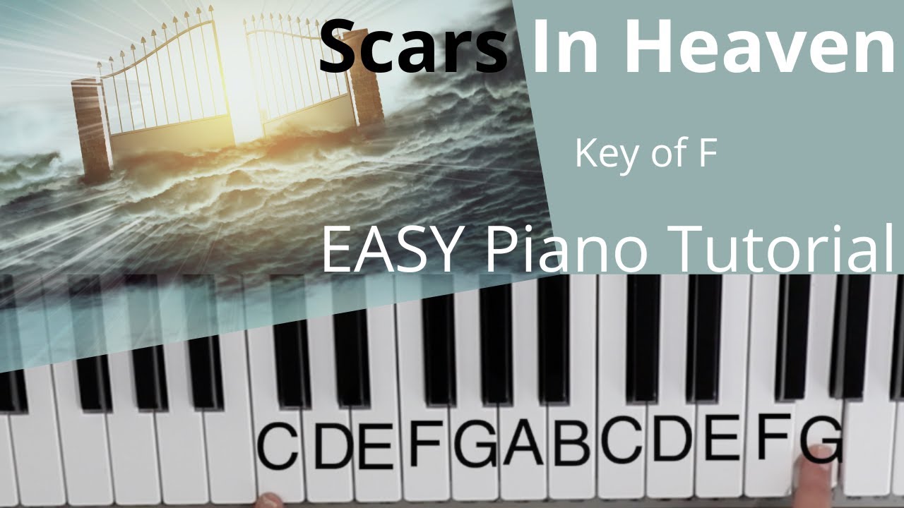 Scars In Heaven  -Matthew West~Mark Hall (Key of F)//EASY Piano Tutorial