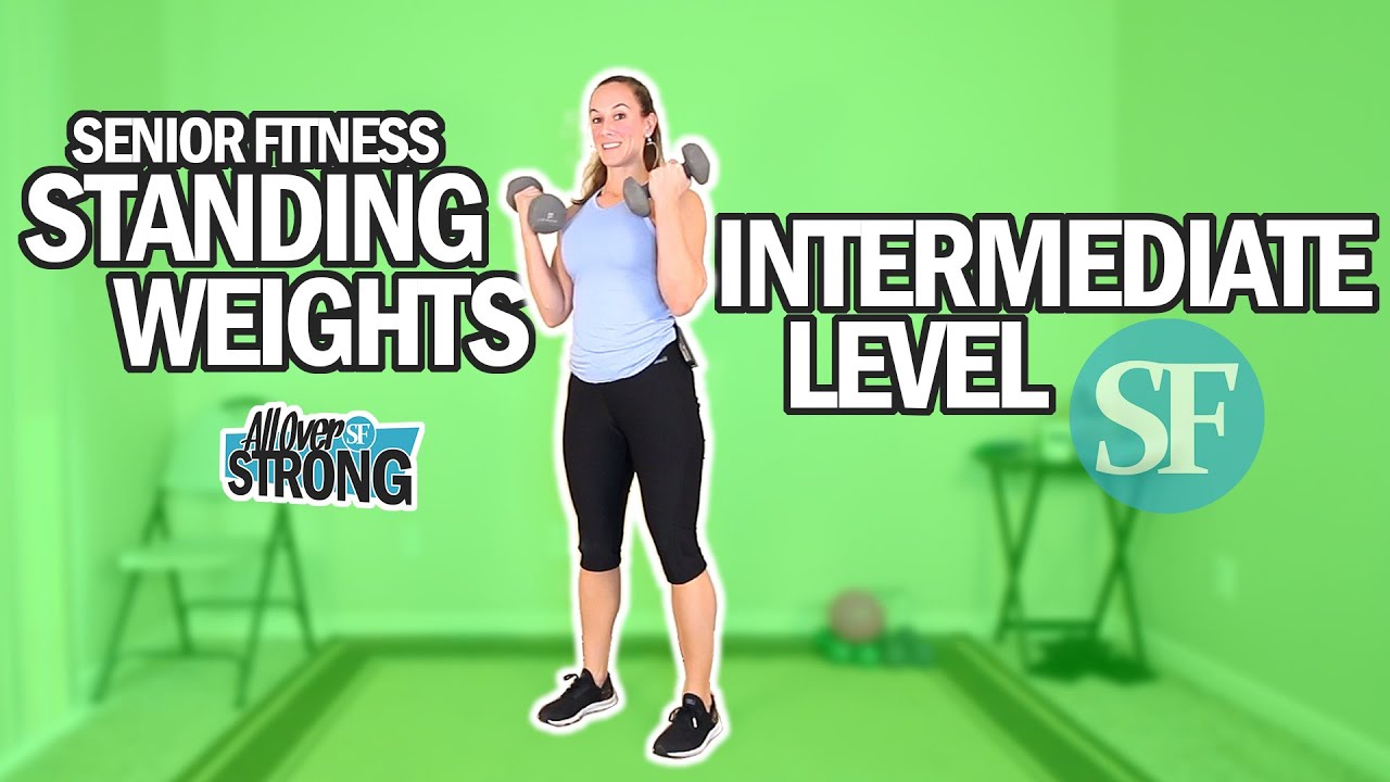 Standing Workout With Weights For Seniors | Intermediate Level | 20Min