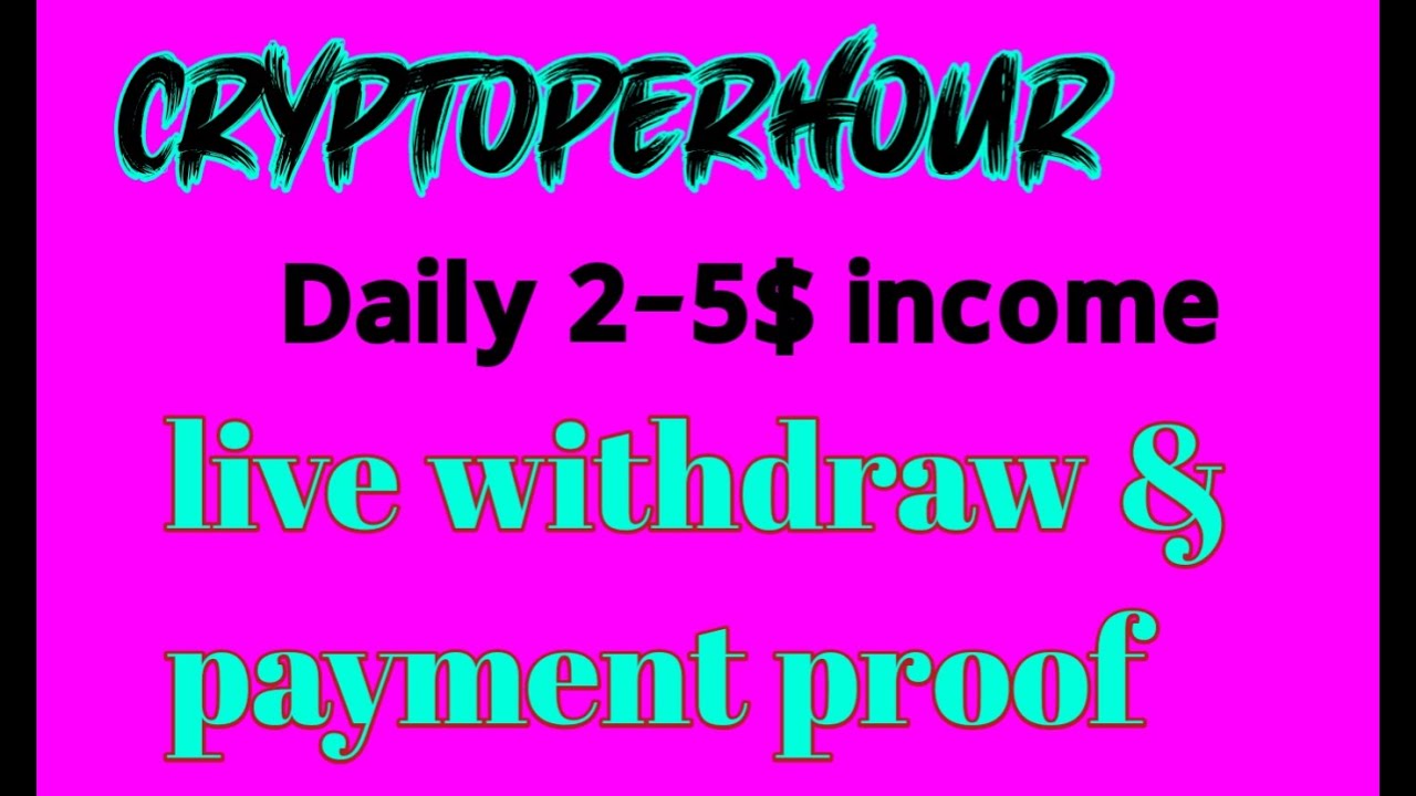 Cryptoperhour best income  site for 2021.ll microjobs site ll