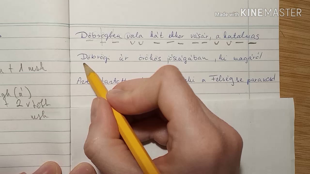 Időm&eacute;rt&eacute;kes versel&eacute;s, hexameter