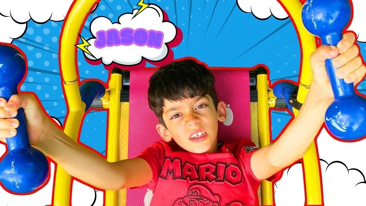 Dječja priča o igri u kostimima | Dječja sportska natjecanja Jasona i njegovih prijatelja