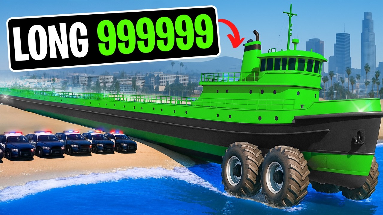 Every Time I Crash My Boat Car Gets Longer in GTA 5
