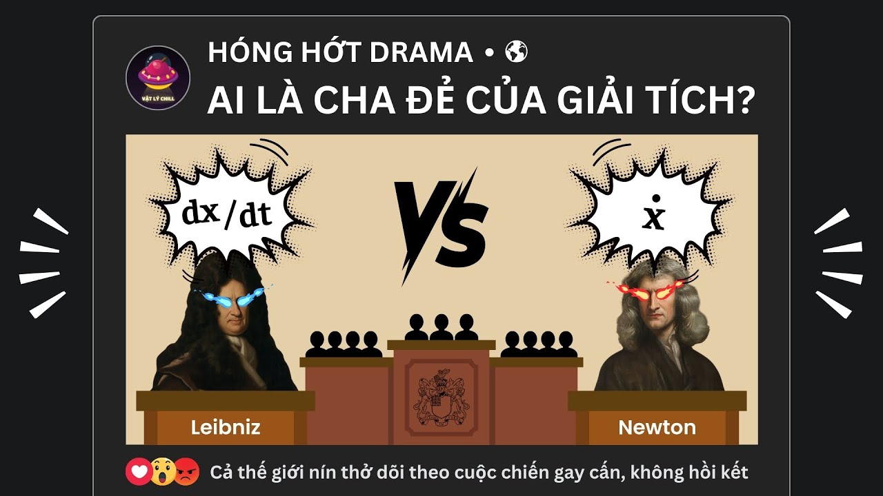 Ai là cha đẻ của GIẢI TÍCH: Newton hay Leibniz? | Vật Lý Chill