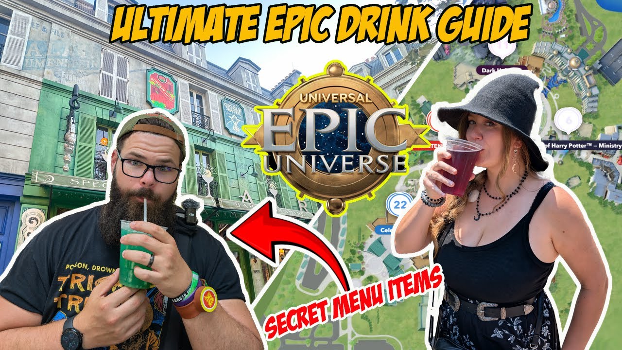 How Much Does It Cost To Drink Around Epic Universe?!? | Secret Menu Items | Epic Drink Guide!