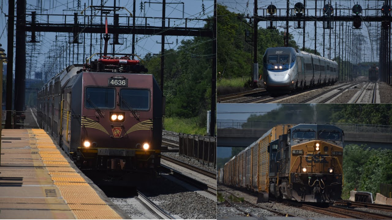 High Speed Passenger and Freight Action in Central Jersey