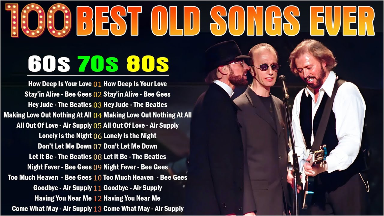 Bee Gees, The Beatles, Carpenters, ABBA, Bread - Greatest Hits Golden Old Songs 60s 70s 80s
