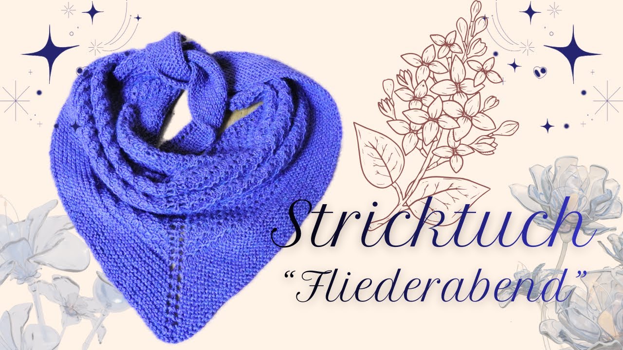 Stricktuch "Fliederabend" aus 200g Drops Lima