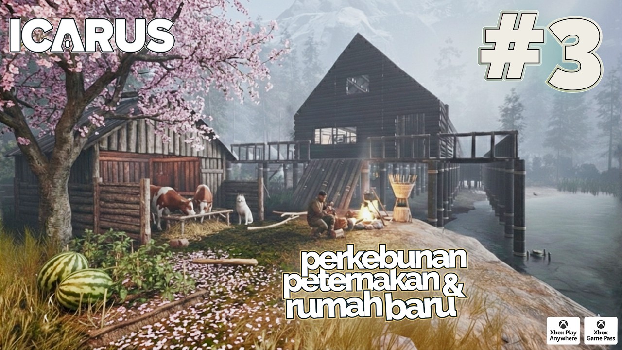 Bangun Kandang & Mulai Buat Rumah dan Kebun Baru !? ICARUS Gameplay #3