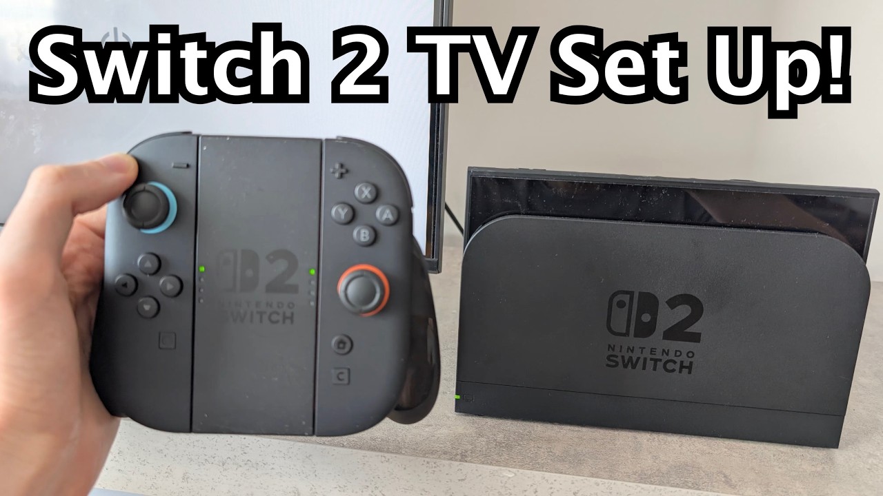 Nintendo Switch 2: как подключиться к ТВ-док-станции и настроить!