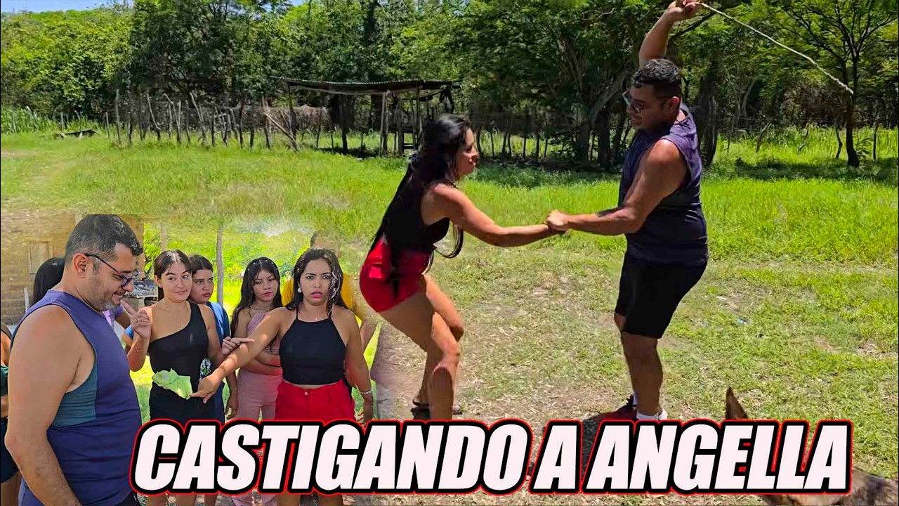 Elmer quiere castigar a Angela por mal portada.