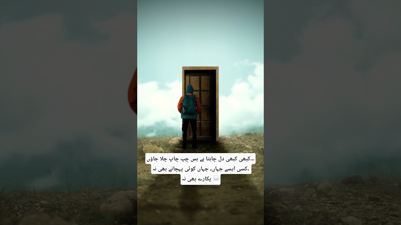 #dusrejahan #peace #silentescape #urdufeelings #deepthoughts