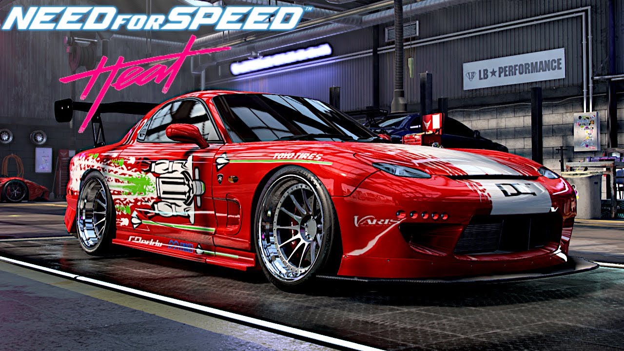 Need for speed heat (NFSH) -  Mazda RX7 Customization ( Dom's RX7 )