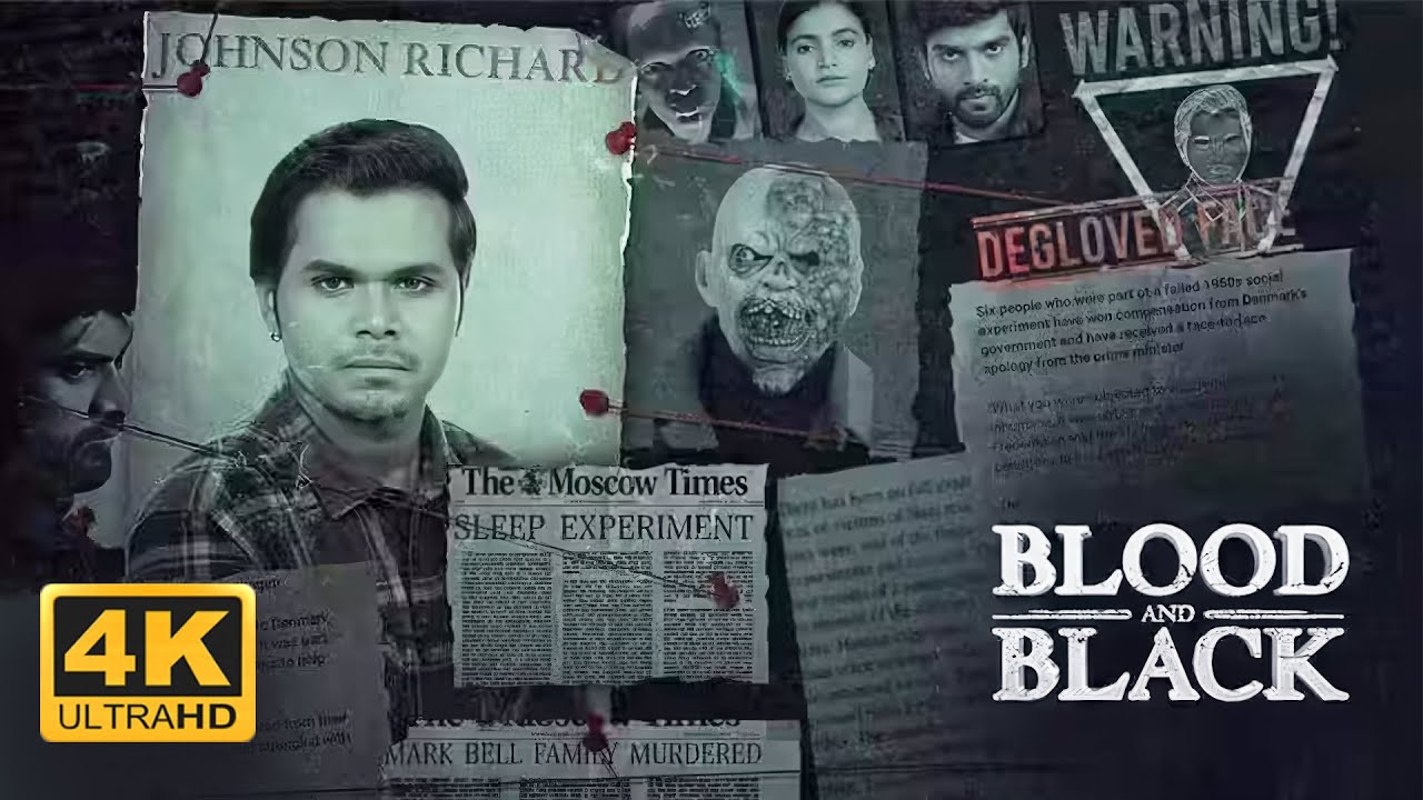 Psycho Thriller Kannada Dubbed Full Movie Blood and Black 4K | Crime Investigation Concept |