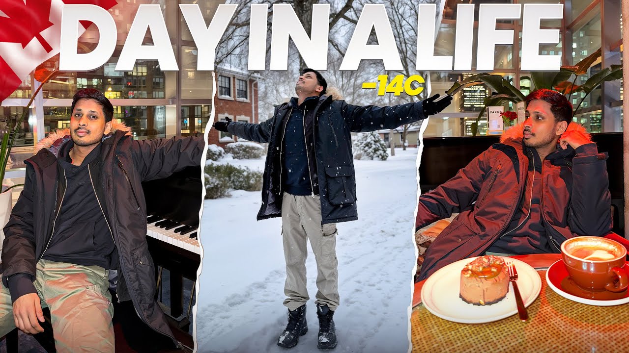 A Snowy Day in Toronto ❄️ | This Is What -14°C Feels Like in Canada