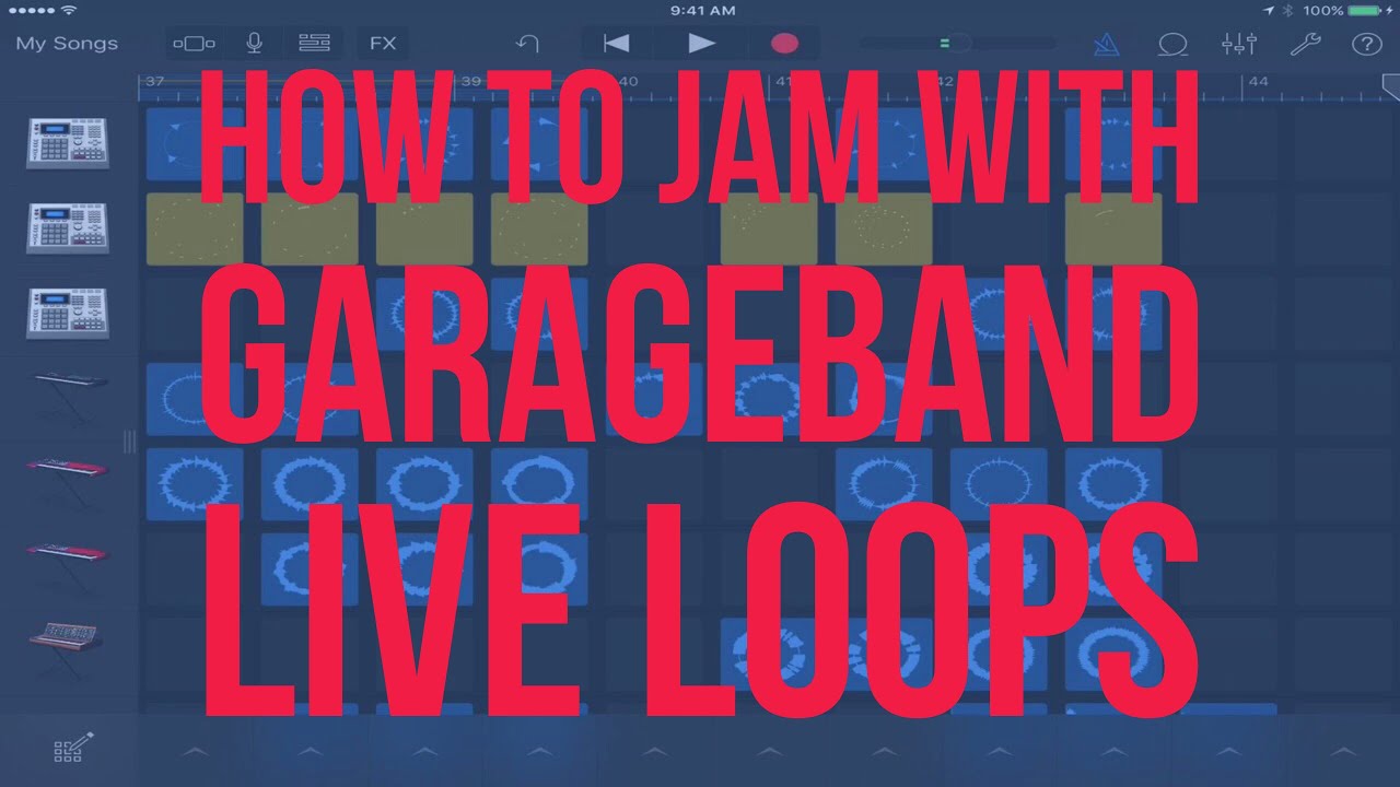 Как играть с помощью живых лупов GarageBand на iOS