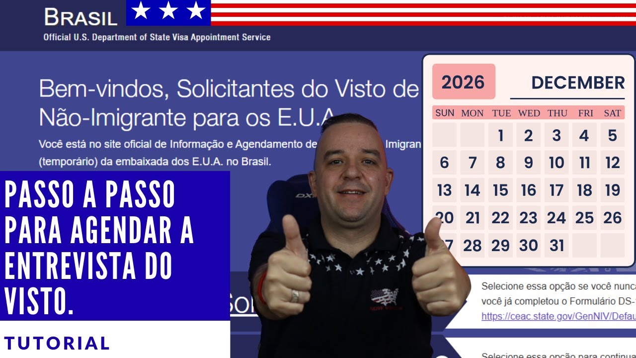 Agendamento do Visto Americano 2026: Como Pagar a Taxa e Marcar a Entrevista Sem Erros