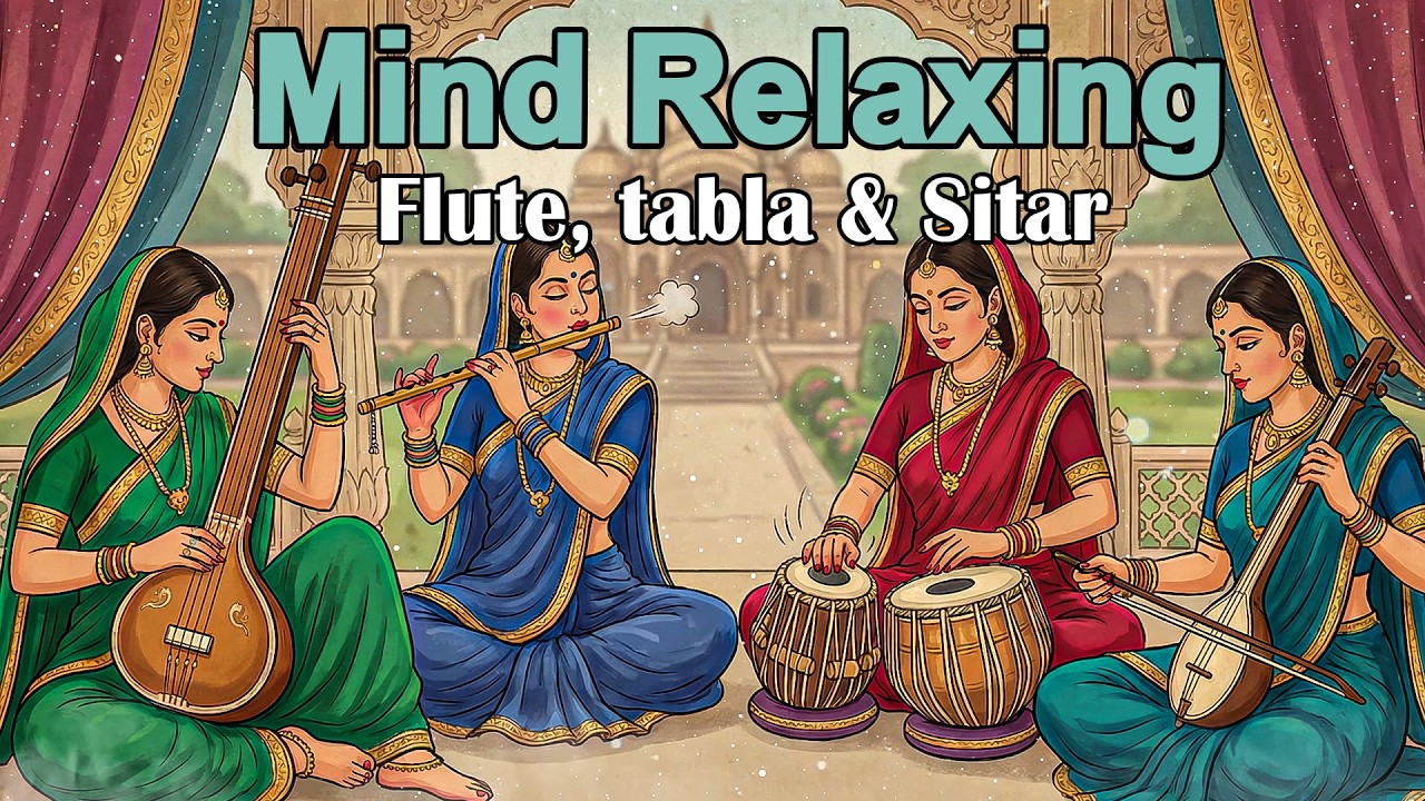 Mind Relaxing Flute Tabla and Sitar Compilation | Hindustani Instrumental Music
