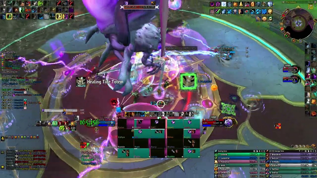 I THROW WATER ON MY FRIENDS TO HELP THEM PURGE A BIG SPIDER - (Loom'ithar Mythic, Resto Shaman PoV)