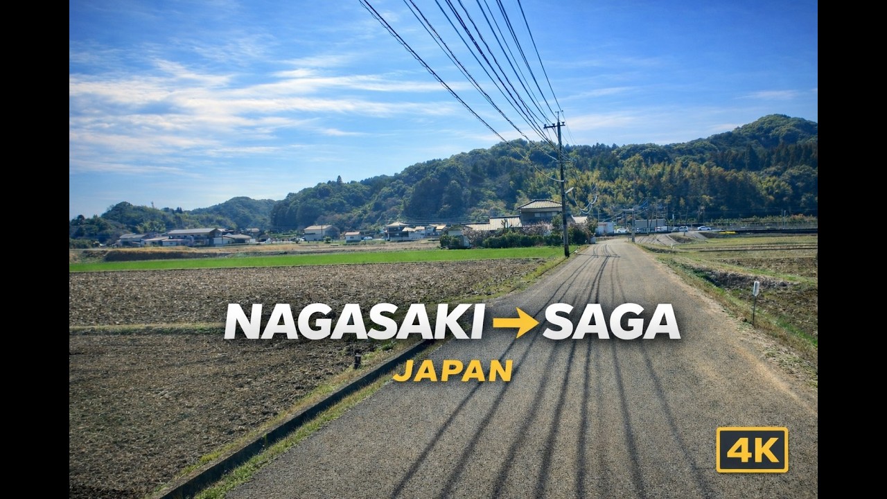 【4K】🚘JAZZ Drive | Nagasaki → Saga (Omura → Taku) 🇯🇵 Road Trip【Driving BGM】