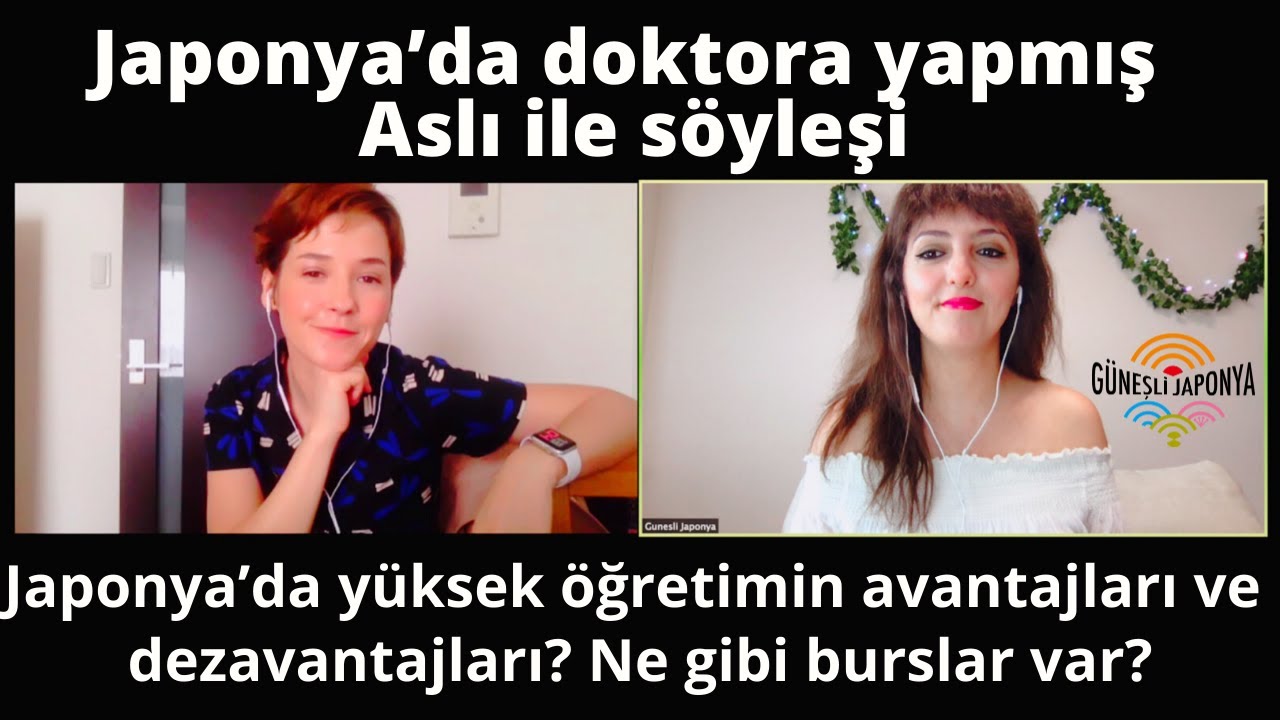 【Japonya'da Yüksek Öğretim】Yüksek Lisans ve Doktora l Burs imkanları (MEXT Bursu) - Aslı ile Söyleşi