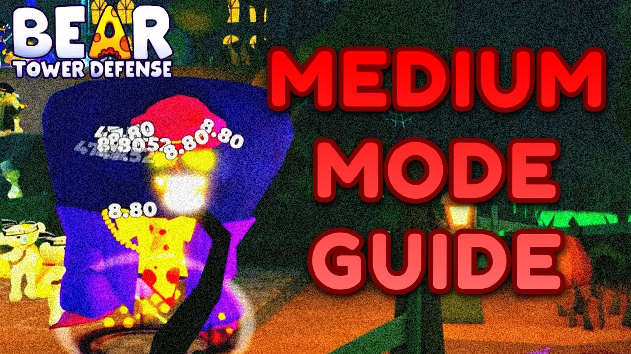 Как я выиграл в режиме MEDIUM в игре BEAR TD