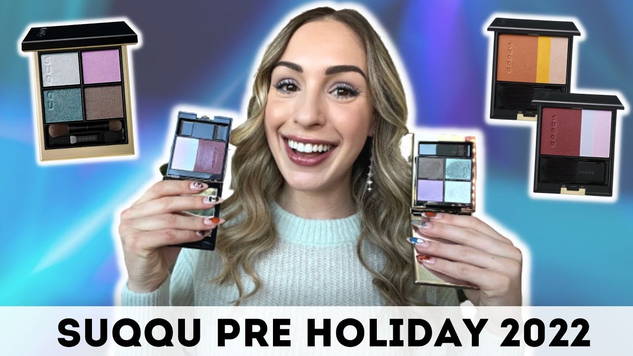 SUQQU PRE-HOLIDAY COLLECTION 2022❄ | Touyakou, Tsukanoma, Kyokuya | 2 LOOKS, SWATCHES, REVIEW