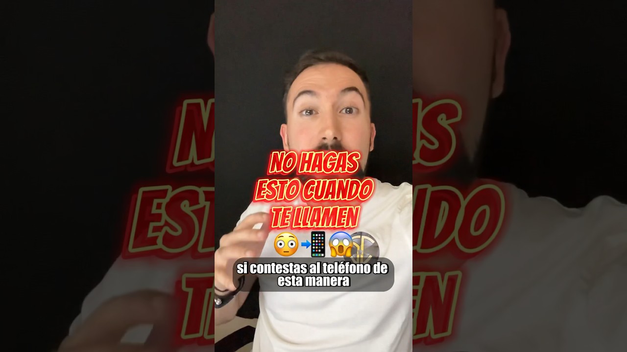 CUIDADO con esta ESTAFA TELEF&Oacute;NICA ⚠️ (&iquest;Qu&eacute; dices al contestar una llamada?) #estafas #delito