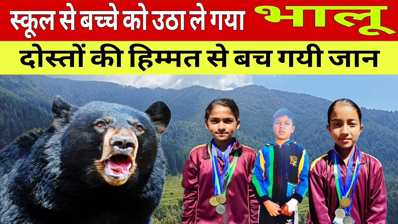 Chamoli Bear Attack l स्कूल से बच्चे को उठा ले गया भालू l दोस्तों की हिम्मत से बच गई जान l Pokhari 