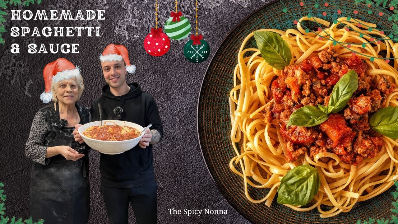The Ultimate & Delicious Homemade Spaghetti By Nonna Nina