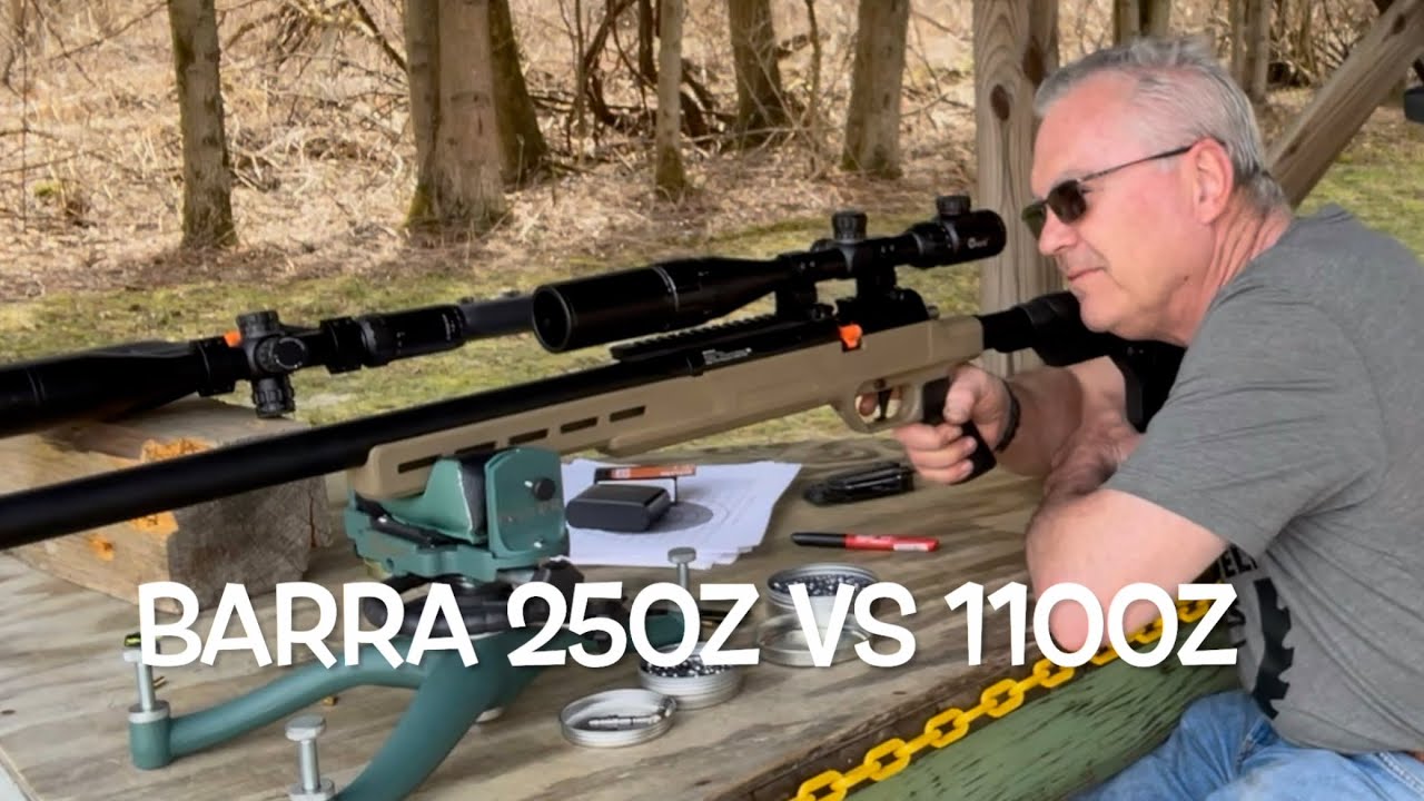 Barra 250z vs 1100z 25 caliber PCP’s ftw! (50 yards!)