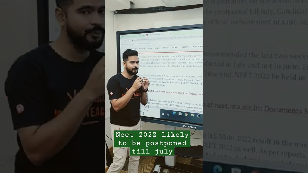 NEET 2022 Likely To Be Postponed Till July 🙄🤔🔥| NEET 2022 Expected Date? | Sachin Sir