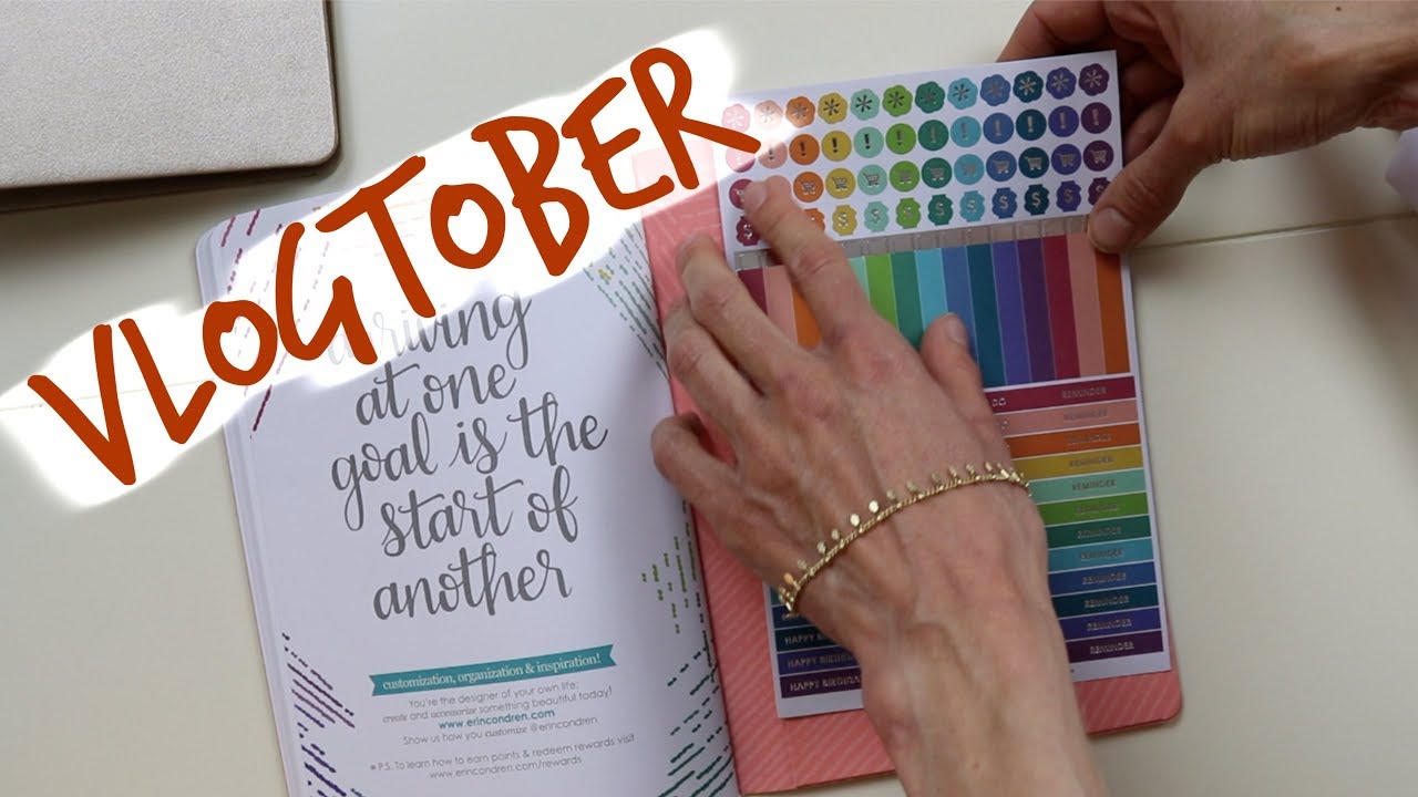 VLOGTOBER 27: ERIN CONDREN PETITE DAILY PLANNER| DR DRAY