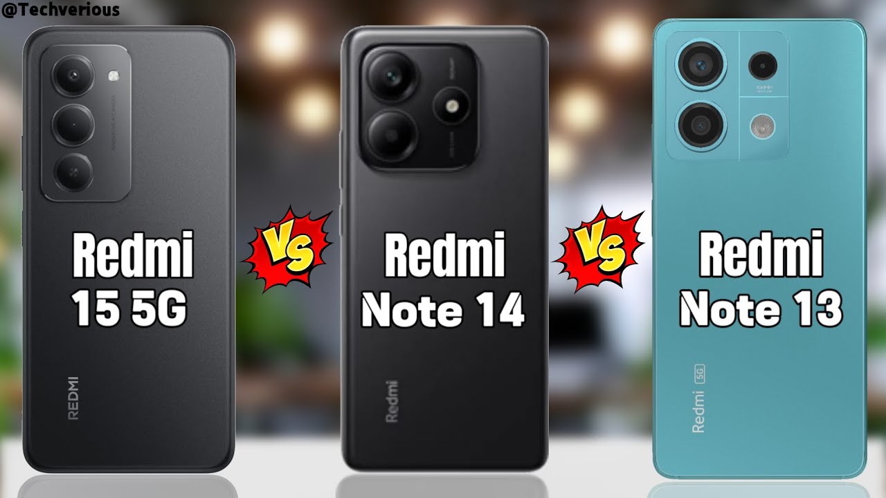 Redmi 15 против Redmi Note 14 против Redmi Note 13 5G || Полное сравнение
