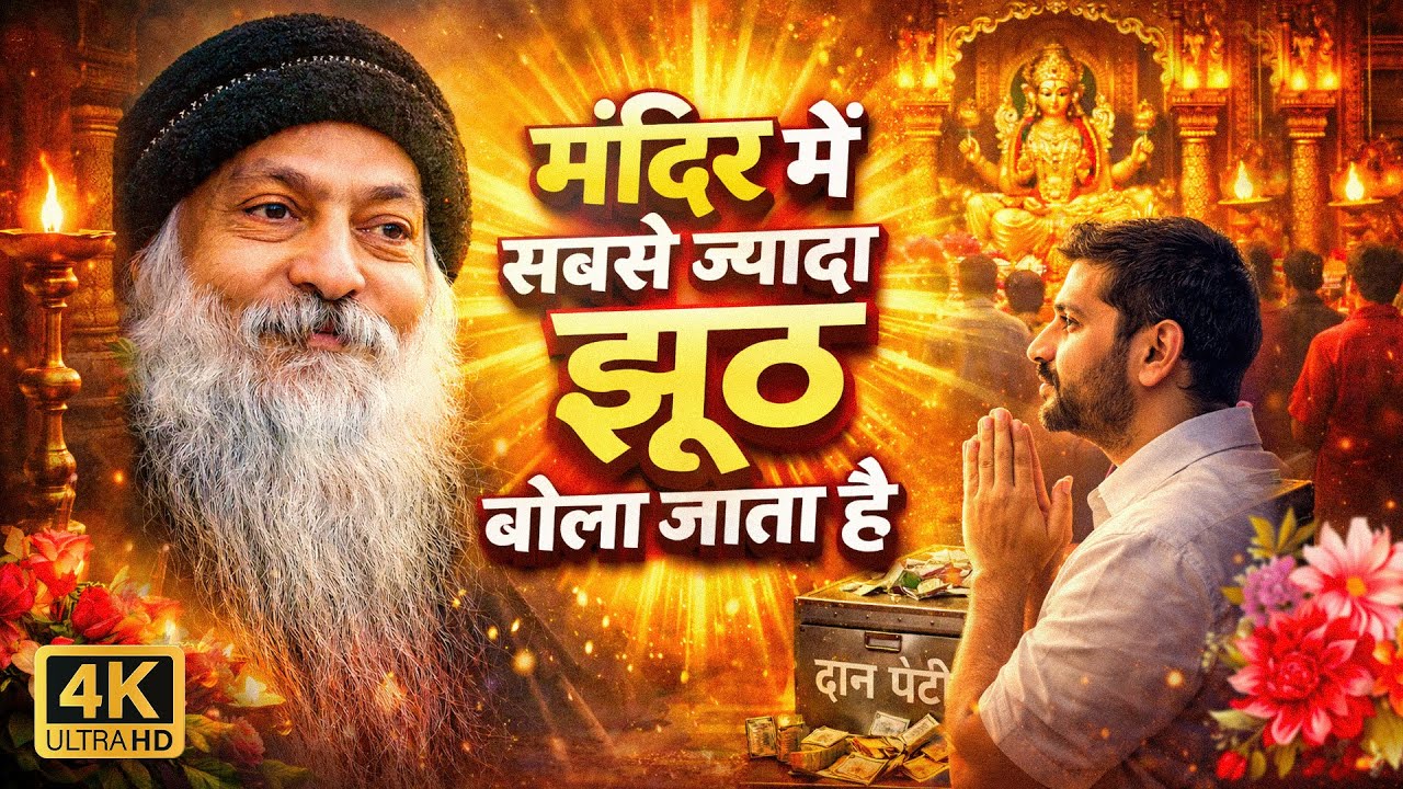 धार्मिक दिखना vs सच्चाई – मंदिर में सबसे बड़ा भ्रम | Live Talk #osho wisdom