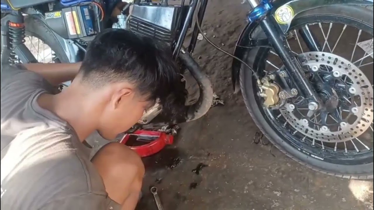 Selesai pemasangan karet kopling Rx, mas bro balek dari japan🇯🇵