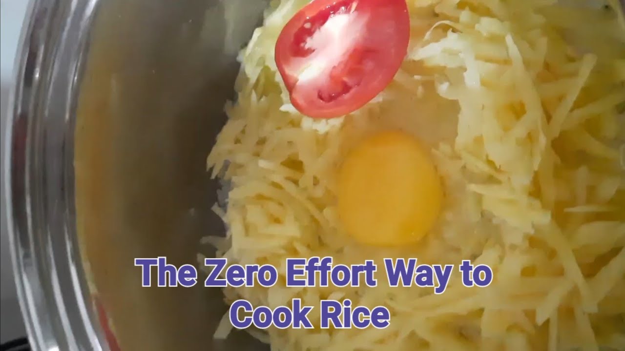 Zero Effort Easiest Rice Making  ඉක්මනින් රසවත් Rice 😋👨‍🍳 🍳 👩‍🍳 🍽 🍴 🏺