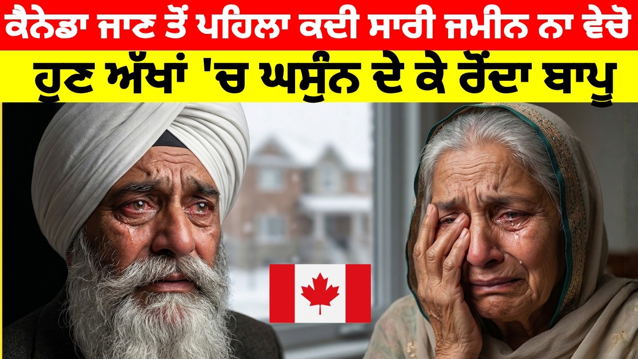 ਇਸ ਬਾਪੂ ਦਾ ਦਰਦ ਸੁਣ ਕੇ ਰੋ ਪਵੋਗੇ, ਭੁੱਲ ਕੇ ਵੀ ਕੈਨੇਡਾ ਲਈ ਸਾਰੀ ਜ਼ਮੀਨ ਨਾ ਵੇਚਿਓ!  #canadanews