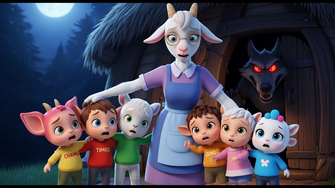 The Mother Goat & Her Seven Little Kids heart touching story