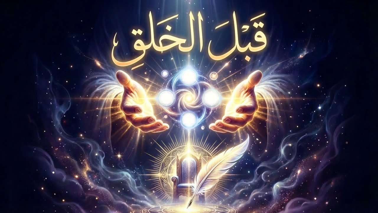 أين كان الله قبل الخلق؟ ماهى الاربعة اشياء الذى خلقها الله بيده
