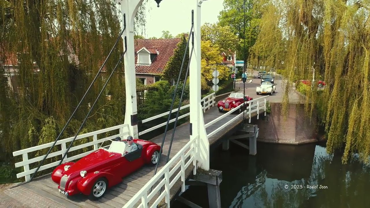 de 15e Dam tot dam tot dam rit van de 2CV - Kitcarclub door Noord-Holland