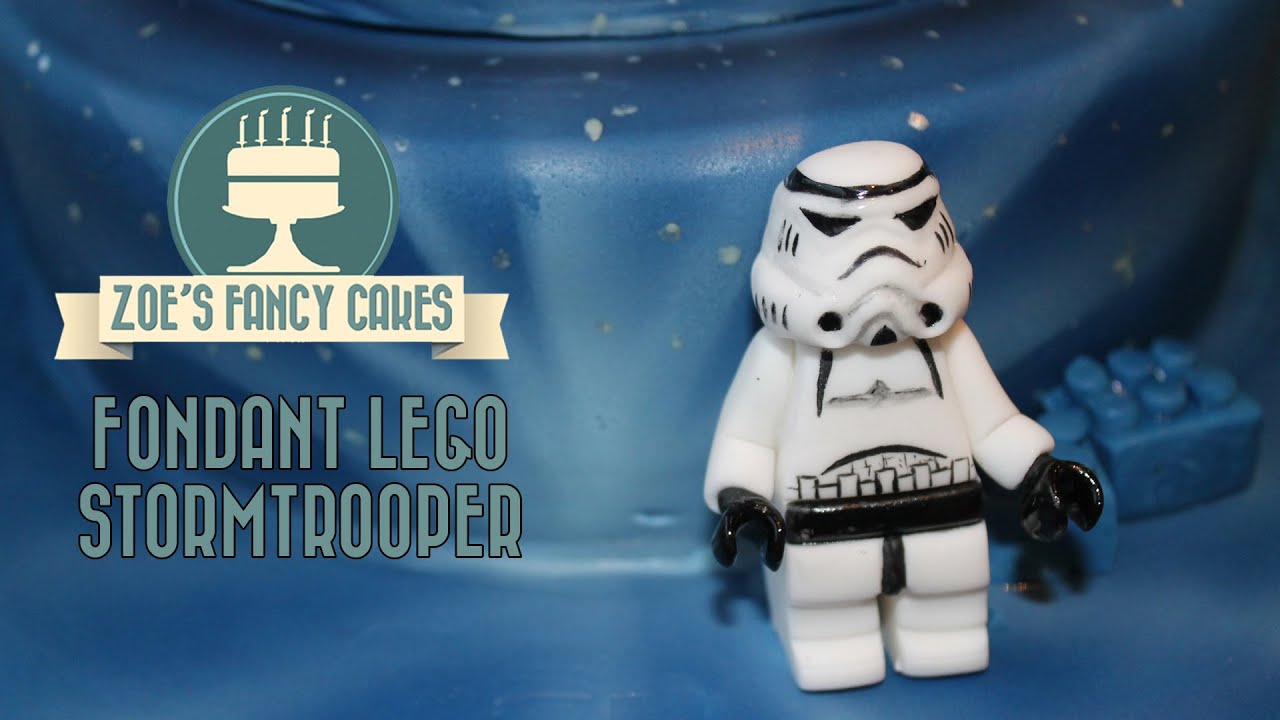 Fondant lego Stormtrooper Star Wars birthday cake topper