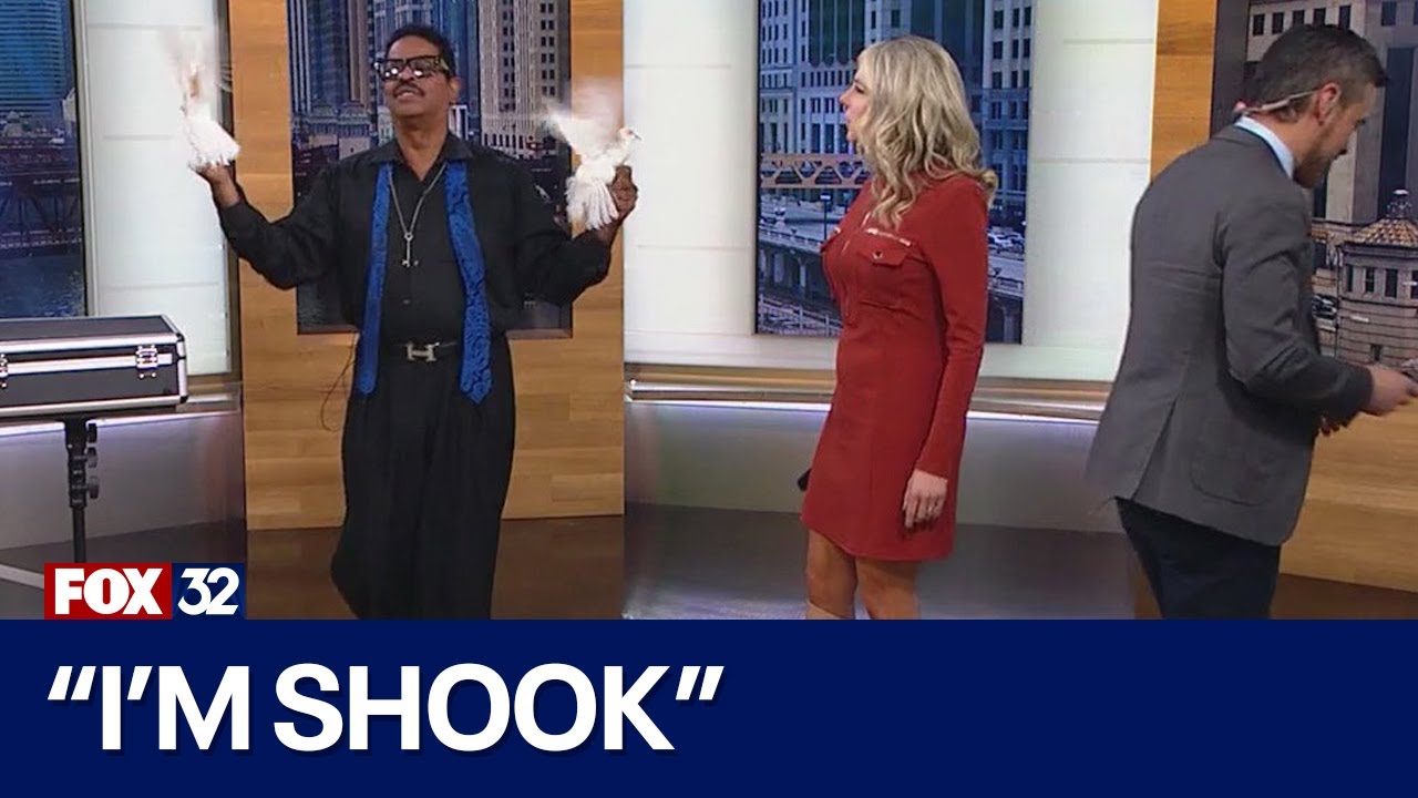 Magician who went viral for dove trick stuns Good Day Chicago anchors