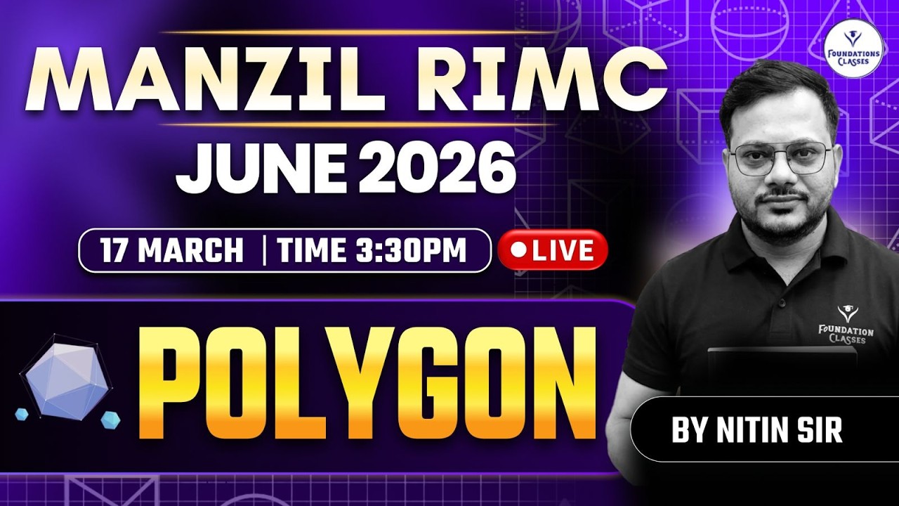 Polygon Maths for RIMC Entrance Exam 2026  | Geometry Concepts & Questions | Maths by Nitin Sir