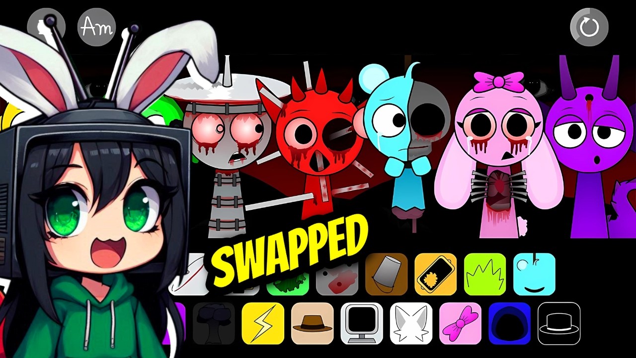 Los Sprunki CAMBIARON de CUERPO en SPRUNKI SWAPPED 😨 |sameekg