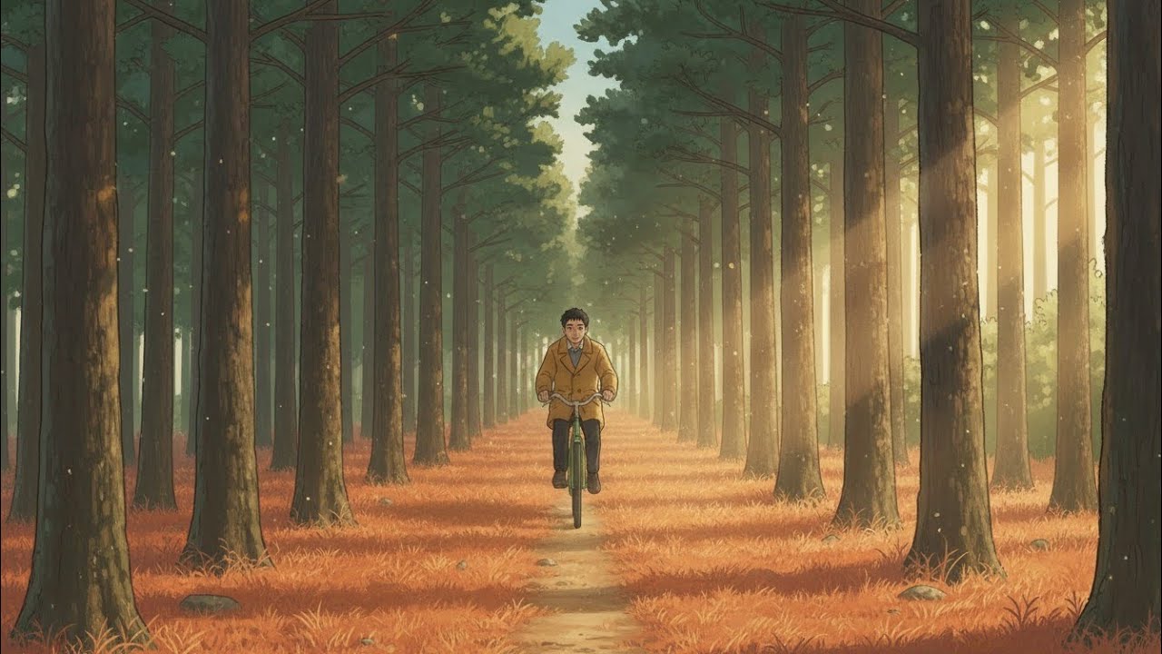 Bike ride 🚲🍂 Ghibli Styles ASMR Anime 🌿