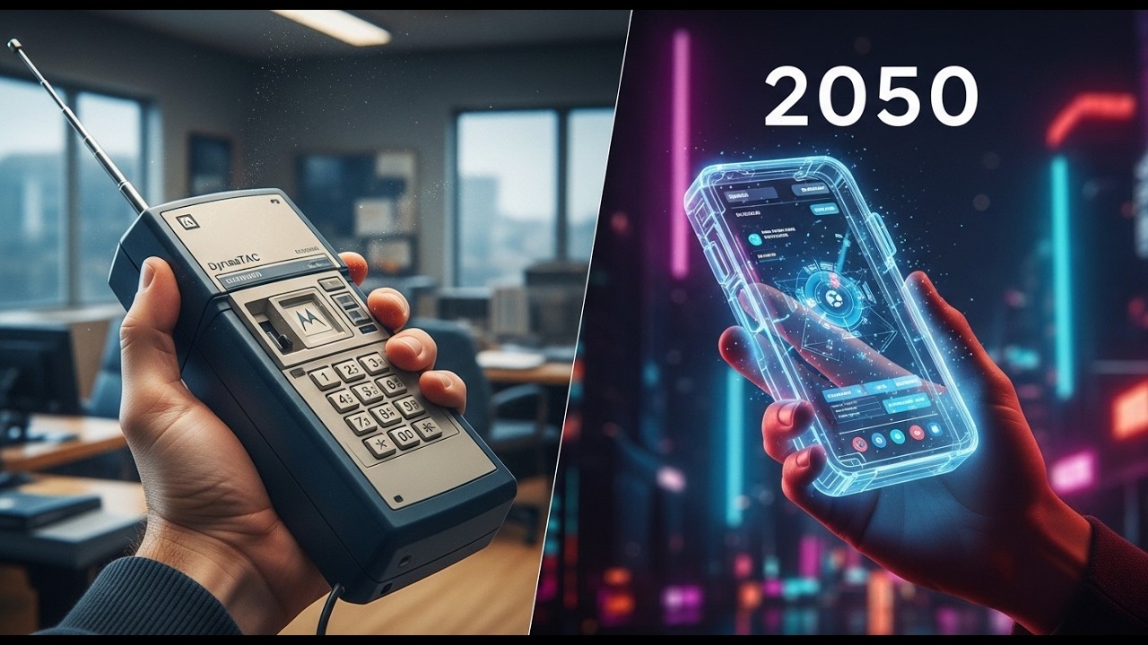 Evolución de los teléfonos móviles (1984-2050) | De las latas de metal a los iPhones y Samsung