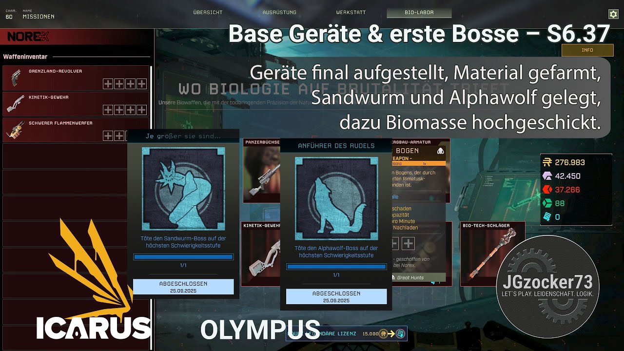Base Ger&auml;te & erste Bosse &ndash; S6.37 ICARUS Projekt OLYMPUS OpenWorld