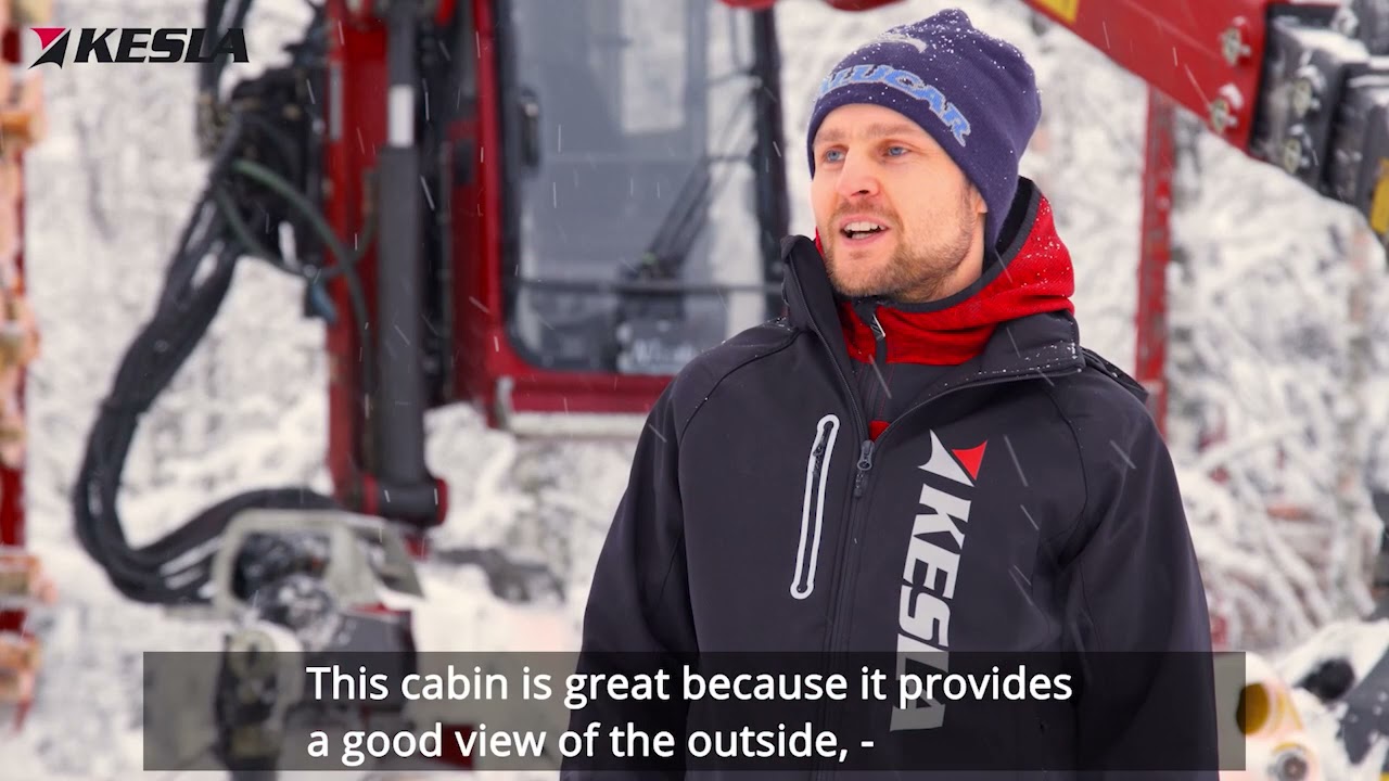 KESLA truck crane customer/autonosturiasiakas: Kuljetus Gröhn, Juuka