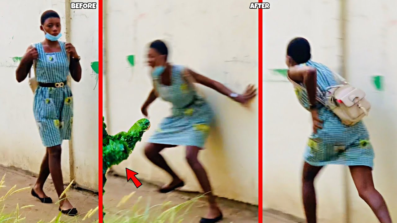 She Could have Fainted from the Frights : Bushman Prank