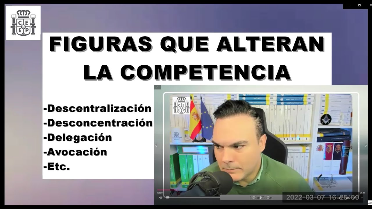 Figuras que alteran la competencia. Cuerpo de Gestion de la Administracion Civil del Estado